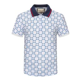 Ropa de marca de verano Diseñador de lujo Polo Shirt Mens Casual Fashion Letter T-shirt High Street Men Polos Camisas