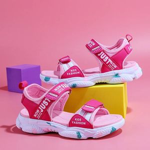 Zomermerk Non-slip strandschoenen kinderen sandalen meisjes casual schoenen kinderen bloemen prinses flat schoenen maat 29-38 240417