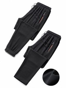 Pantalon de survêtement noir en maille respirante pour hommes, jogging, vêtements de sport, Baggy, pantalon de survêtement décontracté, grande taille 7XL 8XL 9XL t7ca #