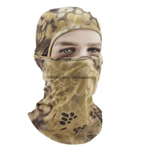 Été respirant à séchage rapide refroidissement protection UV cagoule casquette moto vélo cyclisme casque ligne chapeau tactique CS chasse airsoft Paintball masque tête Wrap