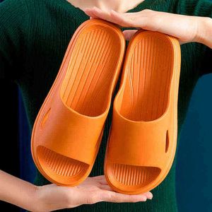 Zomer korte home supermarkt hotel vrouwen mannen solide kleur luie schoenen eva slippers super zachte comfortabele paar liefhebbers sandalen j220716