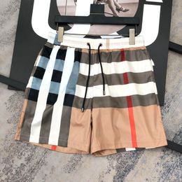 Summer British Mens Designer Classic Plaid Stripe Shorts sportifs décontractés