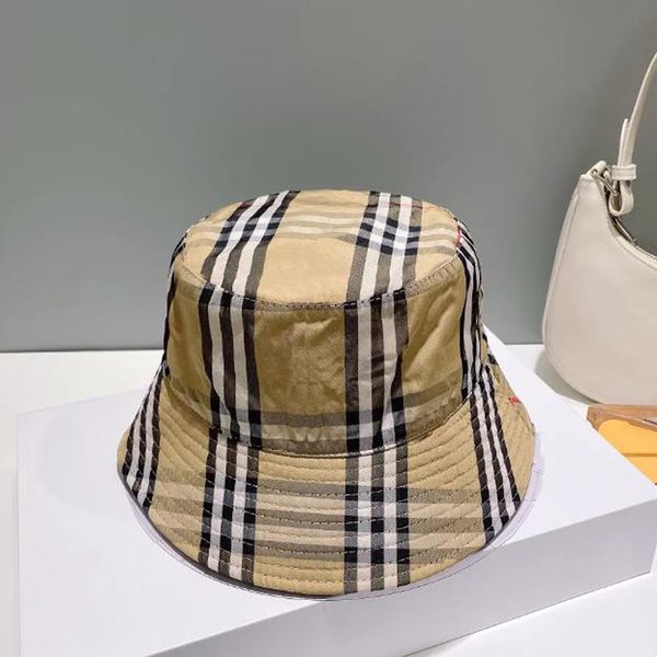 Sombrero de cubo de verano para mujer, sombreros de ala para exteriores, gorras de diseñador para hombre, gorra de tira ajustada, sombrero de pescador informal de playa para mujer D2307113F