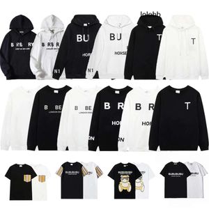 Verano burberies Mujer burbreries Manga burberriness Letras Hombre T Hombre Camisa Camiseta Diseñador Camisas casuales Hombres cortos Camisetas para mujer Ropa Moda como 39H7