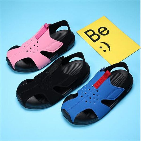 Été couleur bonbon garçons sandales enfants chaussures plage maille sandales mode chaussures de sport filles évider mode baskets GC2076