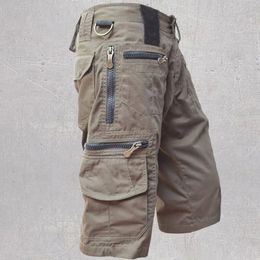 Short de fret d'été hommes décontractés mulitpocket militaire de randonnée tactique joggers sauthes plus taille s5xl mâle 240410