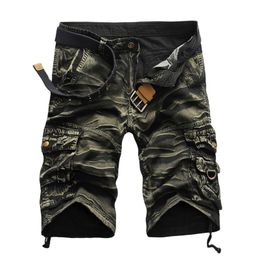 Zomerwagen shorts Men cool camouflage katoen casual s korte broek merk kleding comfortabel camo no riem 220714