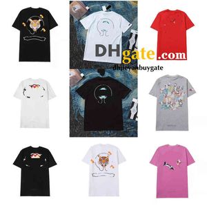 Carton de dessin animé Chat T-shirts pour femmes Multi-style Hip-Hop High Street Trend Tees's T-shirt Sanskrit Horseshoe Cross Imprime