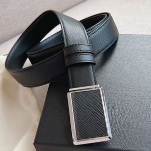 Zomer Casual Belt Fashion Business Party Heren en Dames Designer Lederen Cowhide Belt Breedte 30mm