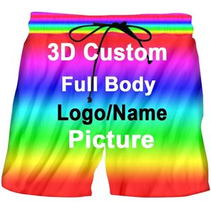 Zomer Casual Breathable Beach Shorts Men S Custom Body 3D Printing Clothing Manufacturing Drop 220713