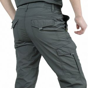 Verano Casual ligero ejército militar Lg pantalones masculinos impermeables de secado rápido Cargo Cam monos pantalones tácticos transpirables C4E7 #