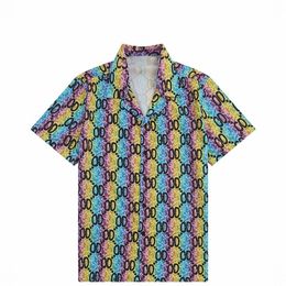 Zomer Casual Loose Beach Style Shirt Men Women Hoge kwaliteit Print Lleno de Letras T-Shirt Shirts ZG2023