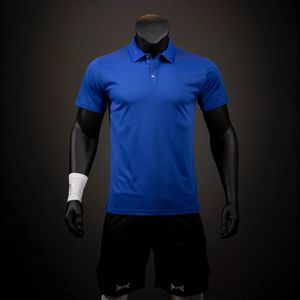 Zomer Casual Polo Shirts Heren Korte Mouw T-shirts Button Down Werk Sport Sneldrogend Tee Tennis Jerseys Golf Truien 240226