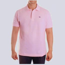 Camisa informal de verano para hombre, 100% algodón Harmont, manga corta, cintura ancha, sólida, transpirable, suave, ropa para hombre, camisas Blaine 240122
