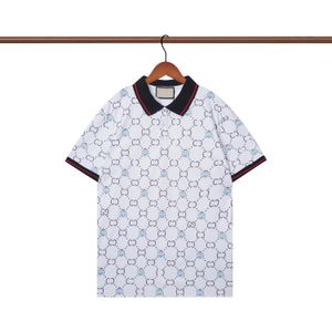 Chemises décontractées d'été Hommes T-shirts noirs Designer Hommes Polo Gu Nouveau Polo à col rond Mode Cci manches de vacances Phantom Gate Lettre Imprimer Tops S-XXL