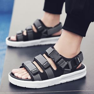 Zomer casual schoenen mannen gladiator sandalen open teen platform outdoor strand sandaal rome schoenen zwart nanlx17 230509 310 700