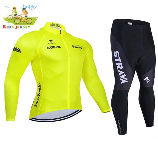 Été enfant vélo vêtements garçons cyclisme maillot ensemble respirant séchage rapide enfants longue Adorable costume course Sets9160773