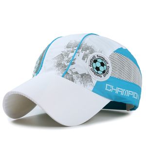 Casquette de Baseball à séchage rapide pour enfants d'été garçons filles élèves du primaire casquette de Football en maille casquette de Sport réglable en plein air