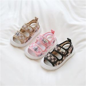 Zomer Kinder Sandalen Strand Schoenen Koreaanse Mode Lint Jongens en Meisjes Klassieke Wilde Casual Zachte Zool Antislip Kids Sandaal