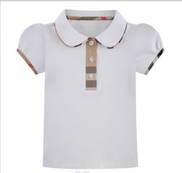 T-shirt d'été à manches courtes pour enfants, en coton, à la mode, design minimal, haut à revers, POLO pour garçons et filles