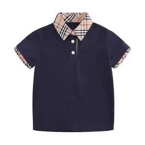 Chemise d'été en coton pour enfants, vêtements à manches courtes, Polo pour bébés garçons et filles, chemises pour enfants 2-8T