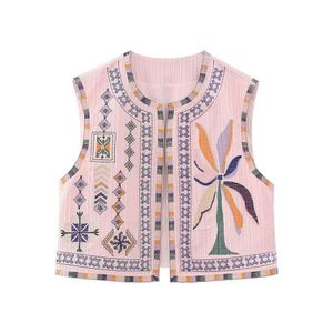 Zomerkleding geborduurd vestvest