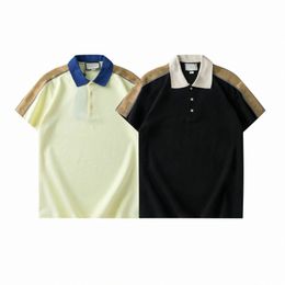 Designer Mens polo UCCI Polo tops T-shirts Luxe Italie femmes Vêtements d'été à manches courtes Couple de mode T-shirt Taille asiatique S-2XL