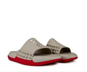 Summer Cool Beach Designer Slide Shoes Take It Easy Mules Sandale en cuir avec pointes Pop Casual Flats Beach Outdoor Flip Slip sur EU38-45, boîte