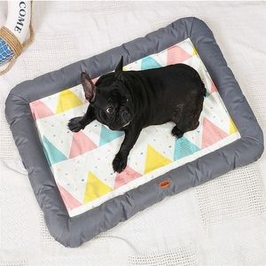 Été Refroidissement Chat Chien Lit Doux Chiot Couverture Animaux Tapis Chien Matelas Lits Coussin Chenil Pour Petits Chiens Moyens Fournitures Pour Animaux 201124