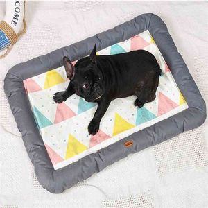 Cama refrescante de verano para perros y gatos, manta suave para cachorros, esterilla para mascotas, colchón para perros, camas, perrera para perros pequeños y medianos, suministros para mascotas 210401