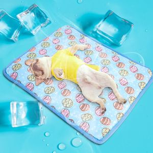 Zomerkoelmatten Deken Ice Pet Dog Bed Mats For Dogs Cats Sofa Portable Tour Camping Yoga Sleeping Pet Accessories 240411