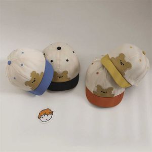 Verano algodón bebé Casual oso niños niñas sombreros de sol para niños pequeños aleros suaves gorra de béisbol ajustable con visera para niños
