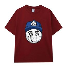 Coton de golf coton chapeau seau à manches courtes couples de mode de mode vestiges vaches tshirt hommes femmes 240416