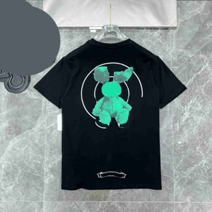 T-shirts d'été en coton pour hommes CH Cartoon Rabbit Sanskrit Horseshoe Print Designer à manches courtes Cross Casual Style Street Couple T-shirt