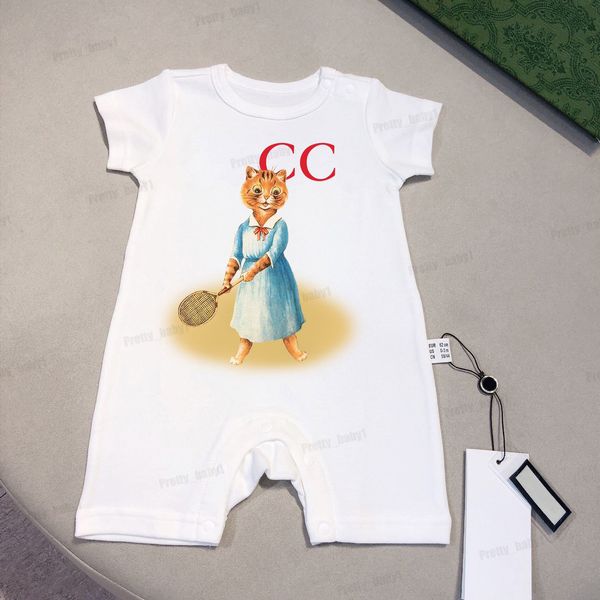 Coton Coton Simper NOUVEAU-né bébé garçon à manches courtes à manches à saut de luxe Global Luxury Imprimé 0-24 mois Costume de petite fille