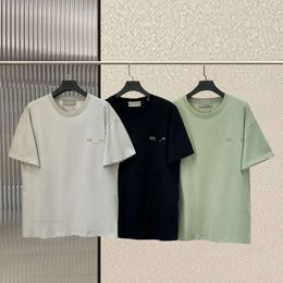 Coton T-shirt Coton T-shirt Polo Polo Ess Lettes Flocked Lettres Loose et confortable T-shirt à manches à manches courtes et à manche