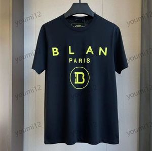 Été Couples Tees Lettres Imprimer Hommes Femmes T-shirt Lâche Prue Coton Étoile Couple Demi Manches Hommes Manches Courtes