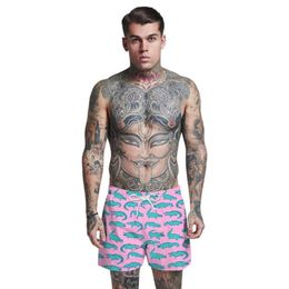 Zomer Krokodil Print Mode Hoge Kwaliteit Mannen Hawaiiaanse Zwemplank Shorts Zwemmen Trekkoord Trunks Badmode Strand Heren255m