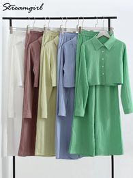 Conjuntos de top y pantalones cortos de verano para mujer, pantalones rectos de 2 piezas, trajes para mujer, camisa de dos piezas 240321