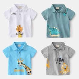 Été mignon t-shirts Polo Cartton Polo pour garçons Coton Quality Tissu respirant Kids Tops Tees Shirt Children's Vêtements L2405 L2405