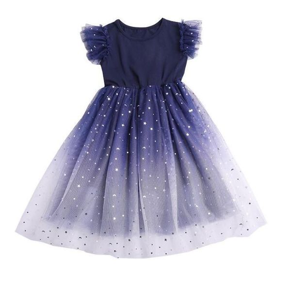 Été mignon filles princesse robe enfants sans manches