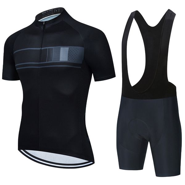 Vêtements de cyclisme d'été, combinaison à manches courtes, version flotte, pour hommes et femmes, vélo de plein air, VTT, noir