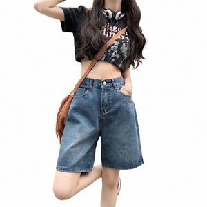 Zomerdenims shorts voor vrouwen Jean Short Femme High Taille Koreaanse stijl Dameskleding M8L3#