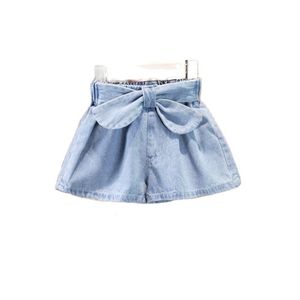 pantalones cortos de mezclilla de verano para niñas pantalones que combinan con todo estilo occidental P4286 210622