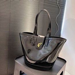 Summer Designer Beach Bags L-letter Transparent Tote Bag Women Jelly Tote Bag Handle Luxurys Handbag Mens Travel Bags Purse 240313