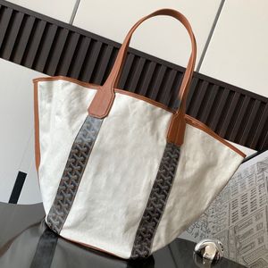 Zomer designer strandtassen enorme grote mode canvas tassen lederen handvat gayard luxe handtassen spiegelkwaliteit tuin omkeerbare designer crossbody schoudertassen