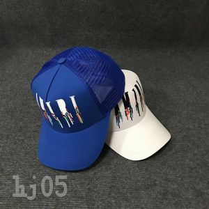 Zomerontwerper cap canvas honkbal hoed delicate letters borduurwerkpatroon gorras comfortabel ademende buitenklimsporte sport zonbestendige net gemonteerde cap pj032 c23