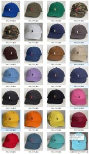 Diseñador de verano Sombrero de bola clásico de lujo Calidad de nivel superior Golf hombres gorra de béisbol bordado Moda polo mujer gorra Deportes de ocio