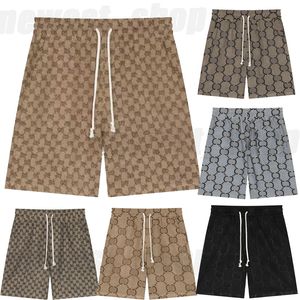 Diseñador de verano pantalones cortos para hombres de lujo Pantalones de playa clásico Jacquard