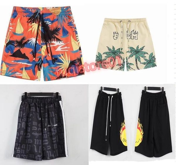 Summer Designer Mens Palm Angel Shorts Couples Casual Joggers Pantalons High Street Short de natation Angles pour homme Femme Hip Hop Streetwear Bleu Taille S-XL h21